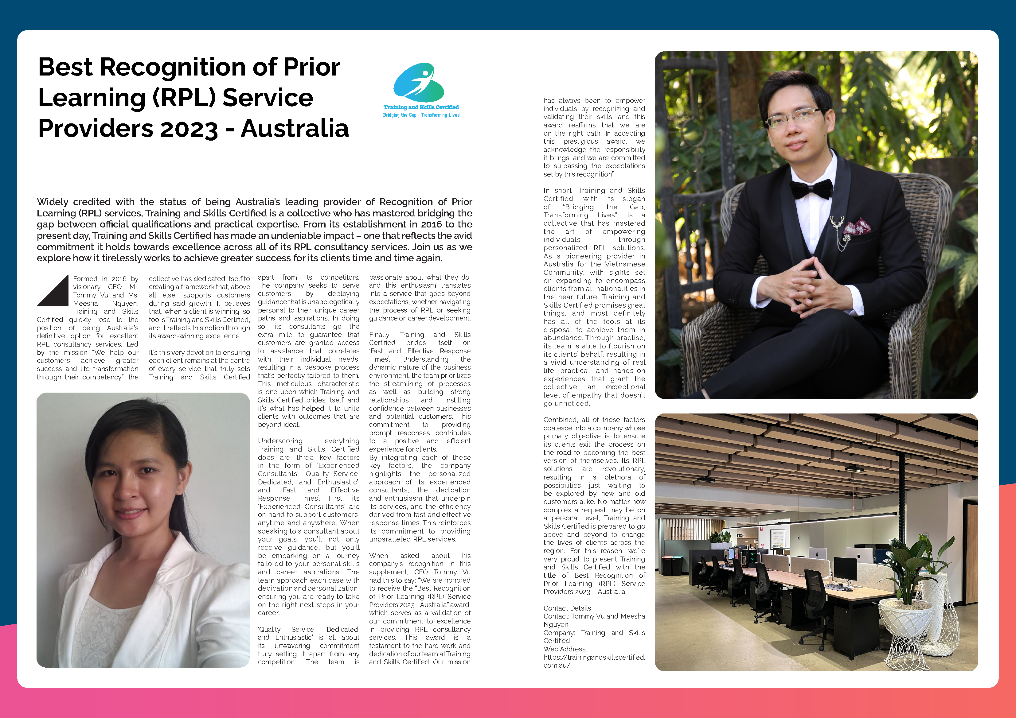Best Recognition of Prior Learning (RPL) Service Providers 2023 - Australia